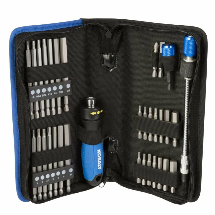 Power Tool Accessories * | Kobalt Screwdriver Bits Furniture Assembly Set Steel Hex Shank Screwdriver Bit Set (33-Piece)