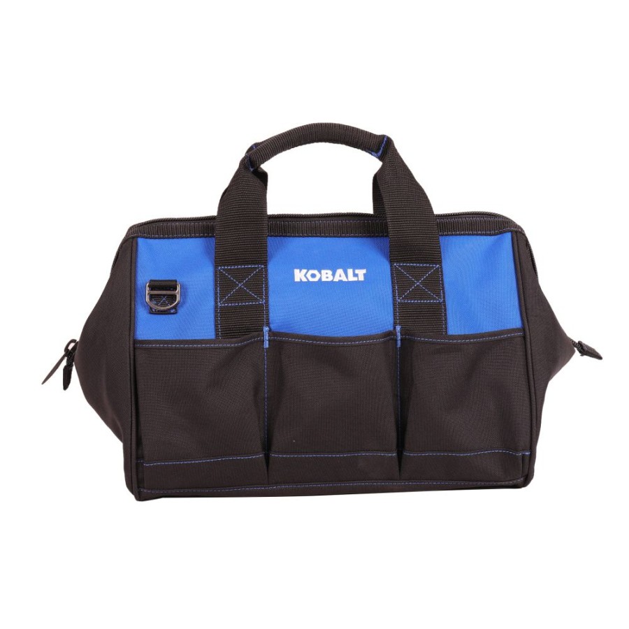 Tool Storage & Work Benches * | Kobalt Tool Bags Blue Black Polyester 15-In Tool Bag