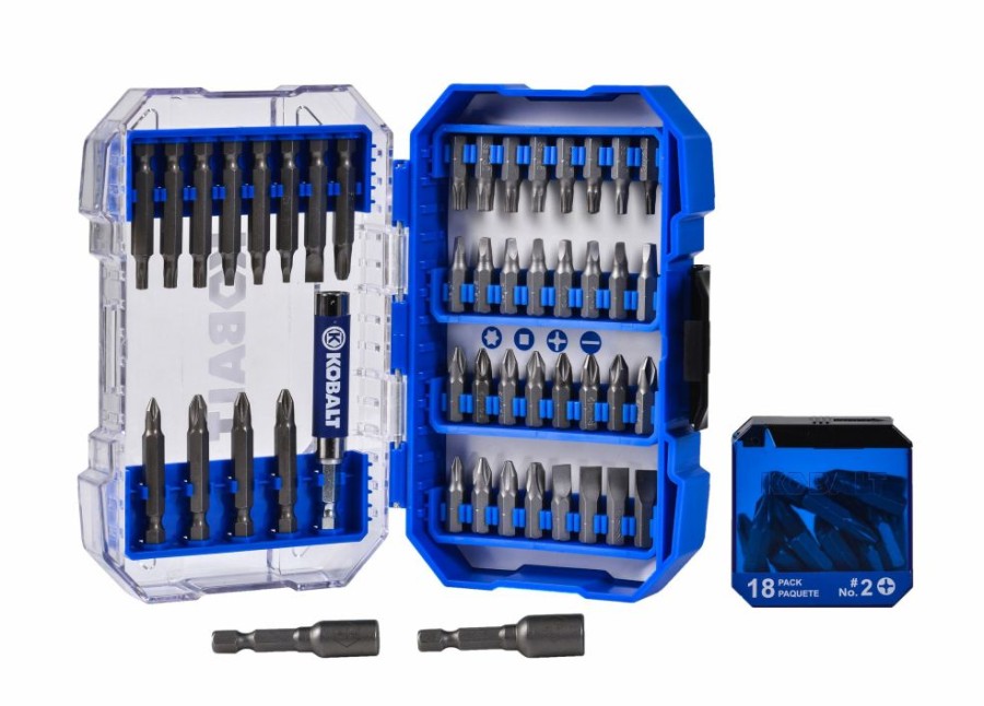 Power Tool Accessories * | Kobalt Screwdriver Bits Set Steel Hex Shank Screwdriver Bit Set Screwdriver